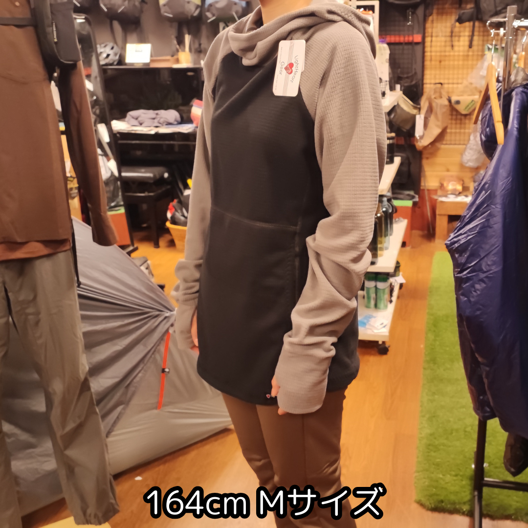 LightHeart Gear Women's Microgrid Fleece Hoody / ライトハートギア ウィメンズ マイクログリッドフリース フーディ