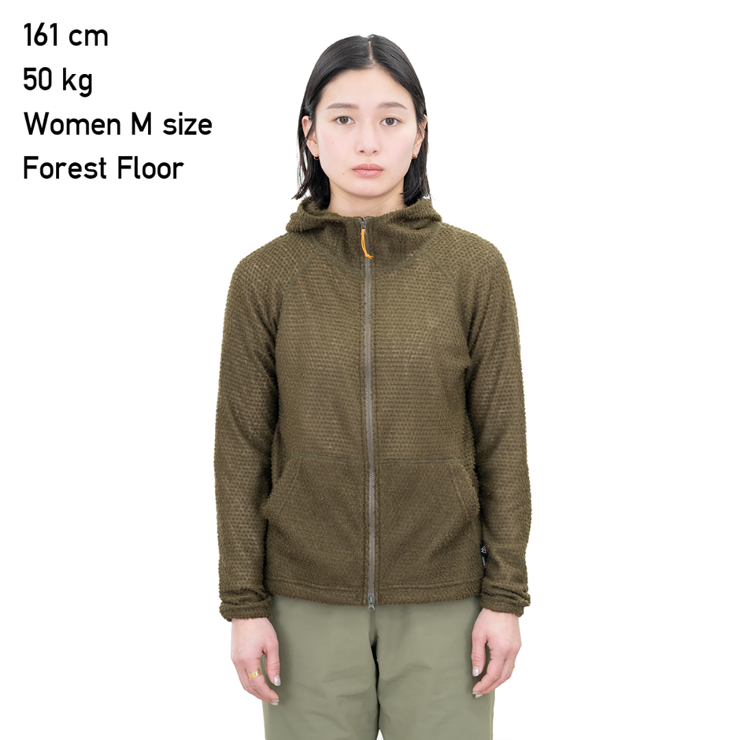 RIDGE Women Alpha Full Zip Hoodie / リッジマウンテンギア ウィメンズ アルファ フルジップフーディー