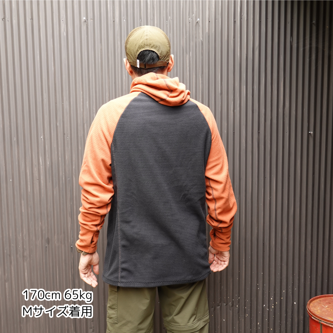 LightHeart Gear Men's Microgrid Fleece Hoody / ライトハートギア メンズ マイクログリッドフリース フーディ