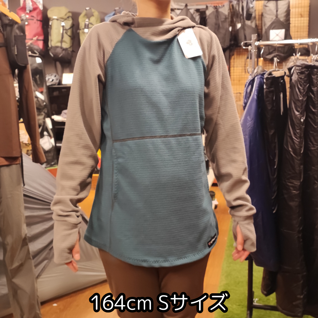 LightHeart Gear Women's Microgrid Fleece Hoody / ライトハートギア ウィメンズ マイクログリッドフリース フーディ