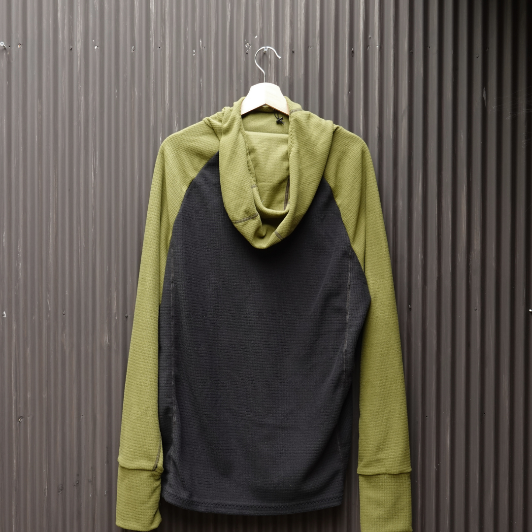 LightHeart Gear Men's Microgrid Fleece Hoody / ライトハートギア メンズ マイクログリッドフリース フーディ