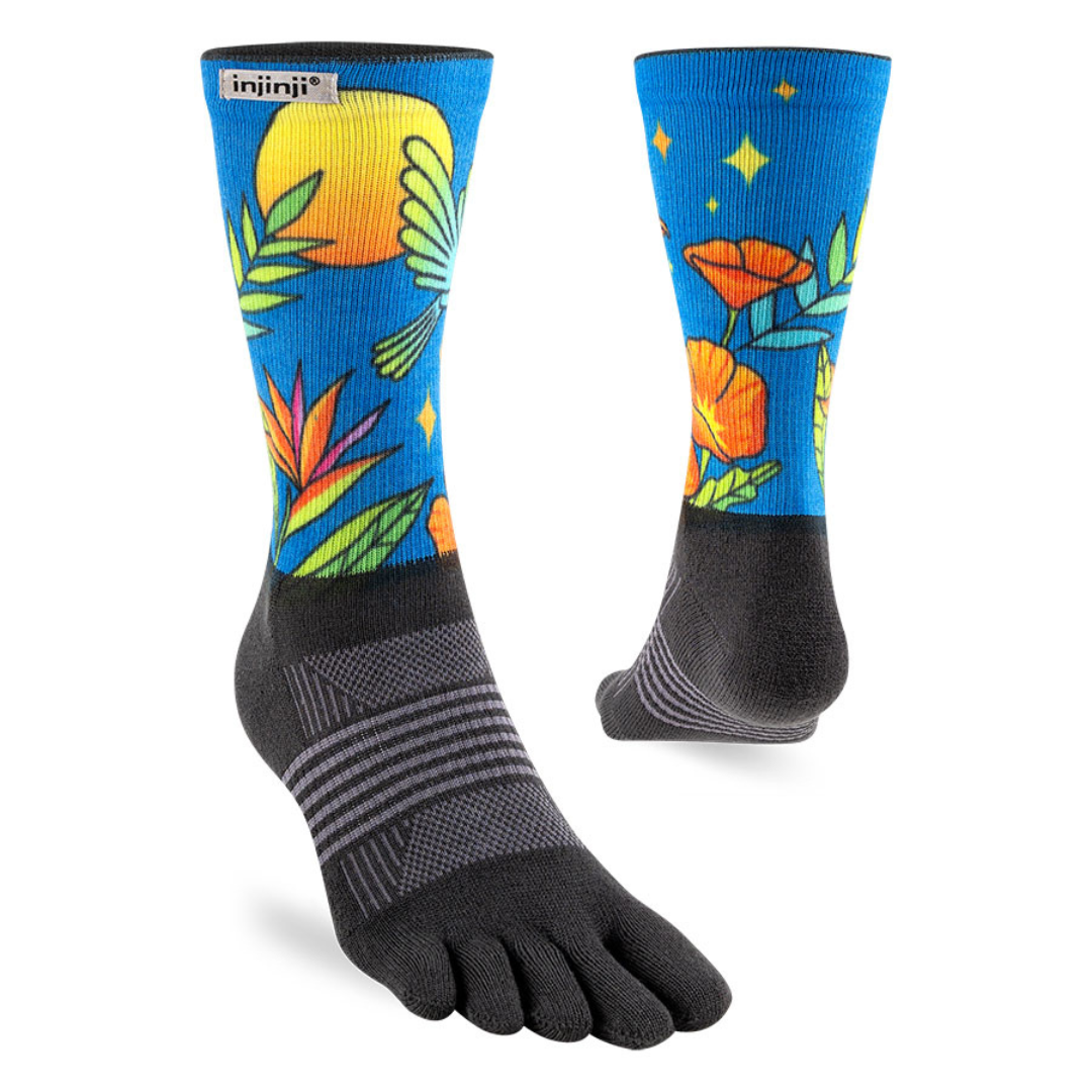 injinji / インジンジ W's アーティストデザイン トレイルミッドウエイトクルー