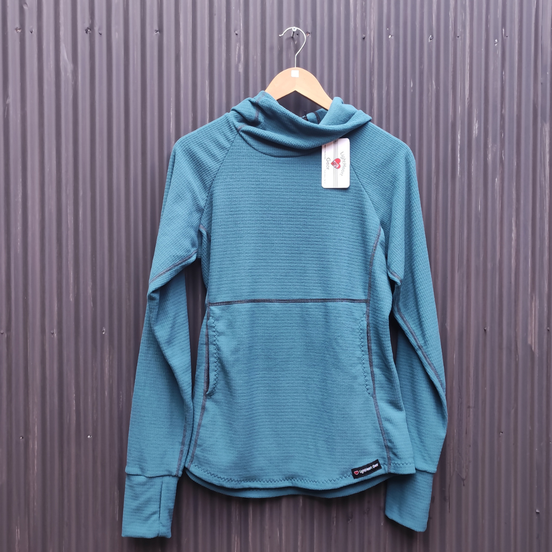 LightHeart Gear Women's Microgrid Fleece Hoody / ライトハートギア ウィメンズ マイクログリッドフリース フーディ