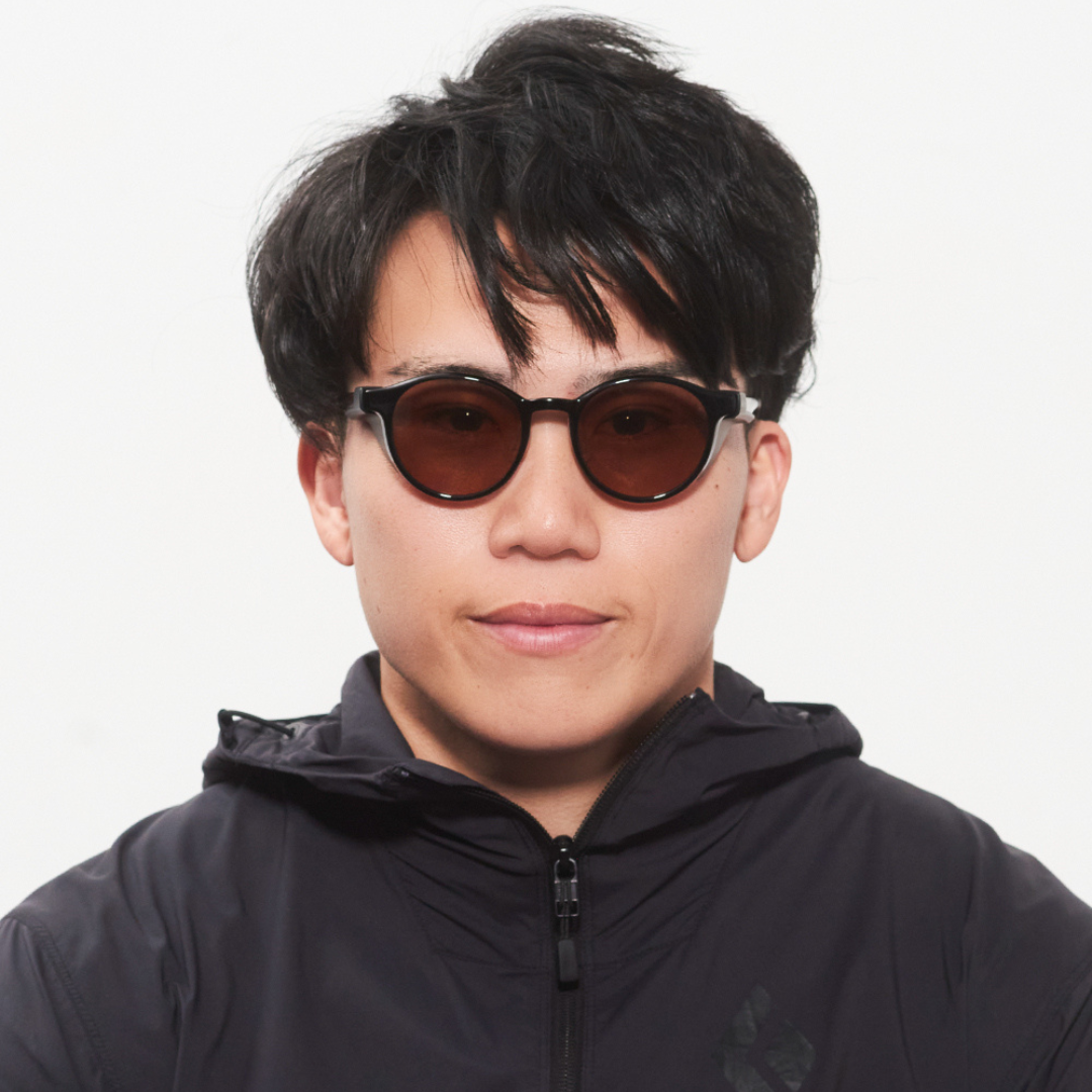 Niho NH-102 COL.1 / ラウンド型 偏光サングラス(黒べっ甲フレームxライトブラウンレンズ)