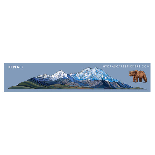 01. Denali National Park Miniscape Sticker / デナリ国立公園 ミニスケープステッカー