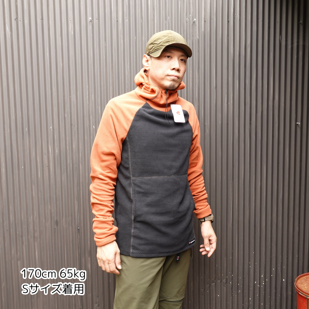 LightHeart Gear Men's Microgrid Fleece Hoody / ライトハートギア　メンズ　マイクログリッドフリース　フーディ