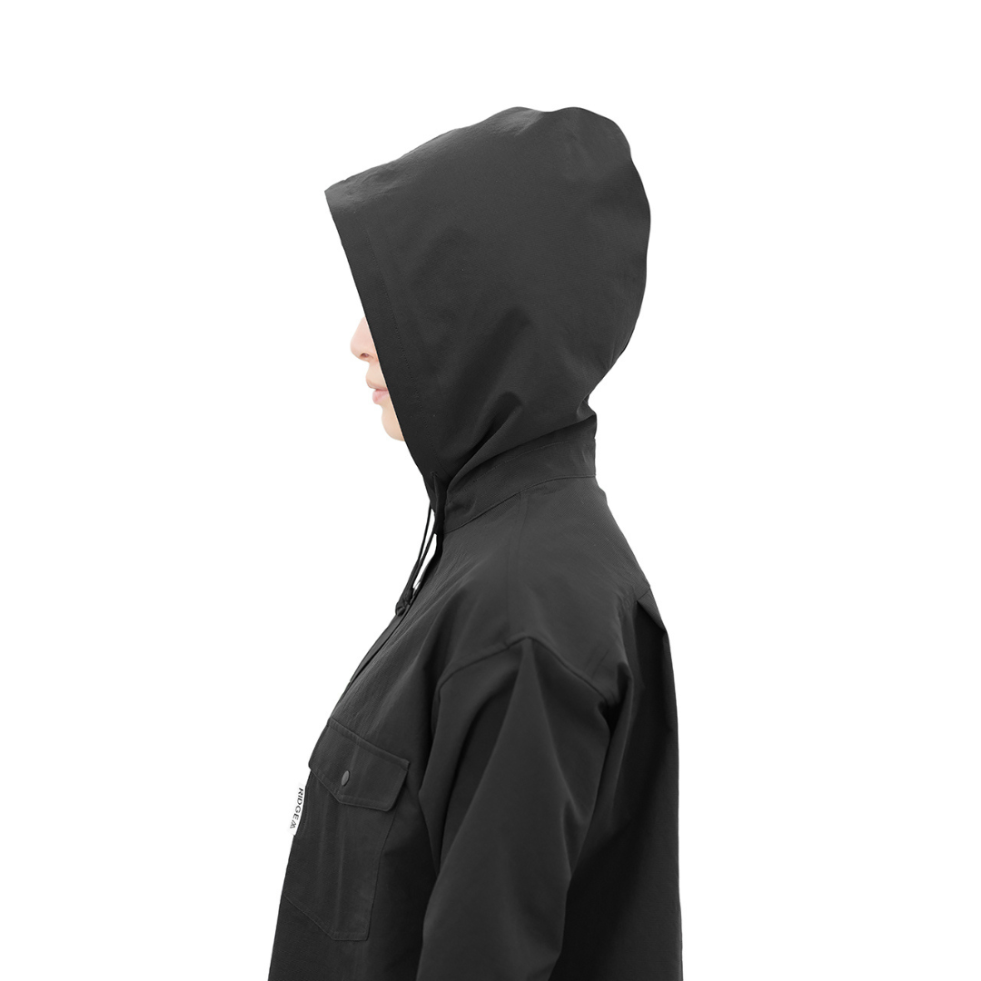 RIDGE / Men Hooded Long Sleeve Shirt
