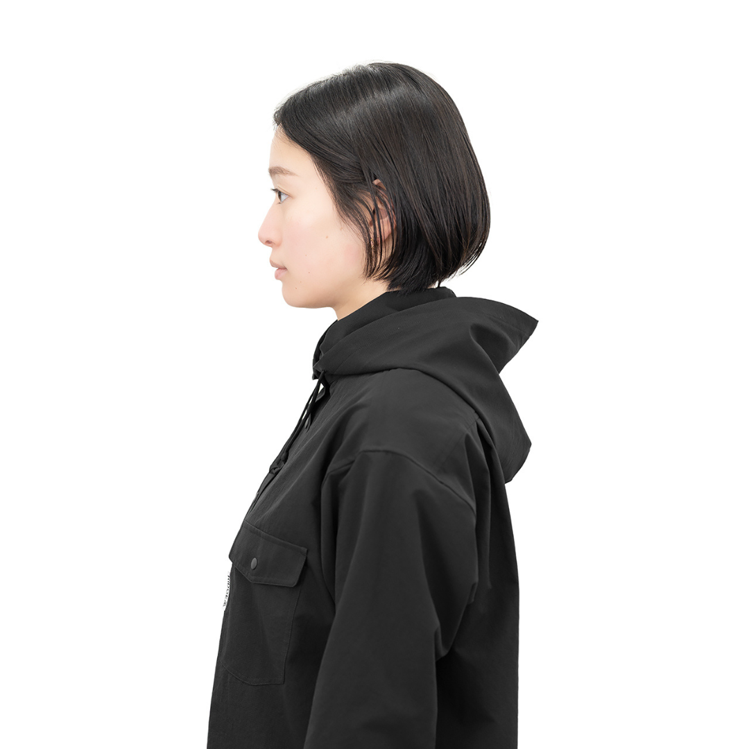 RIDGE / Men Hooded Long Sleeve Shirt