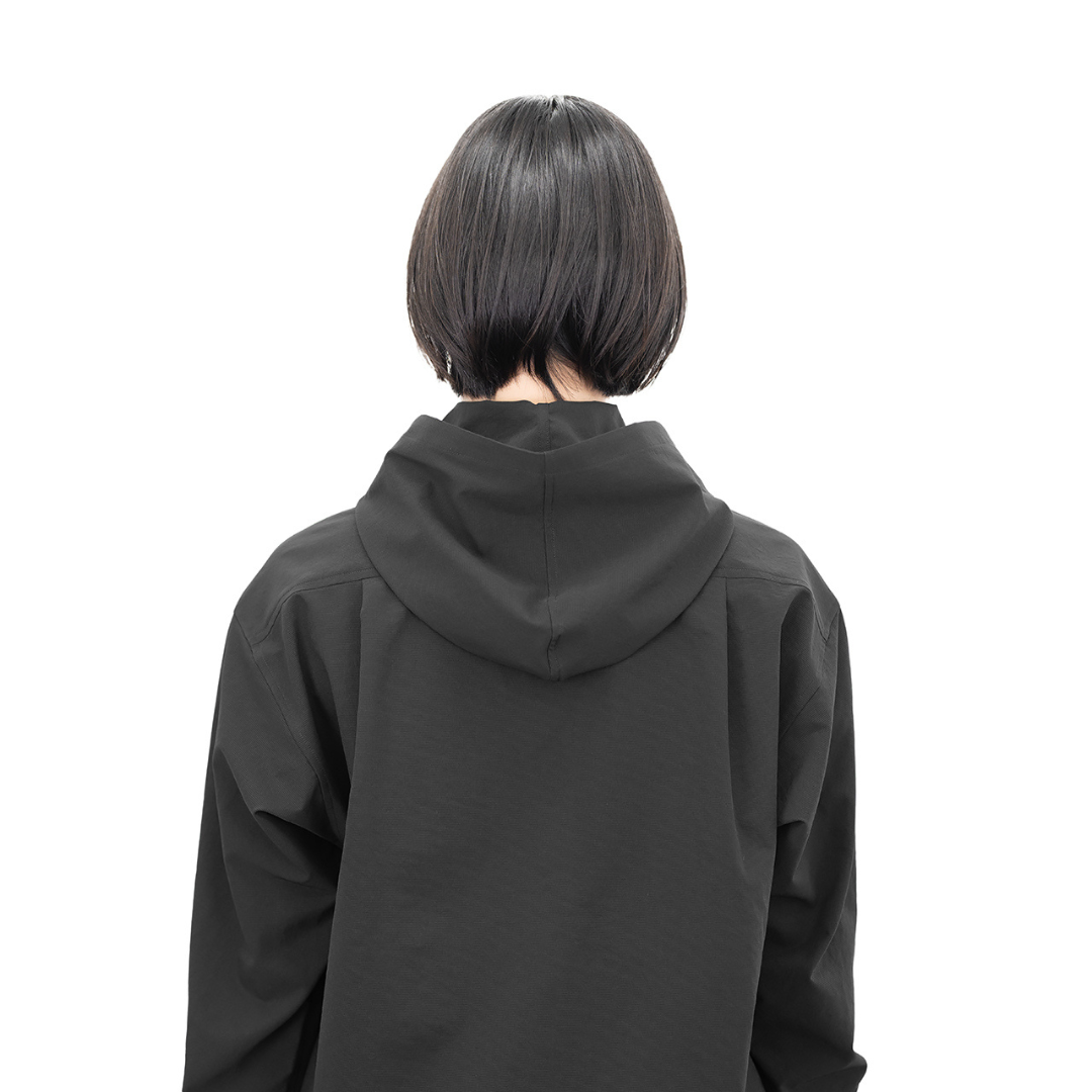 RIDGE / Men Hooded Long Sleeve Shirt