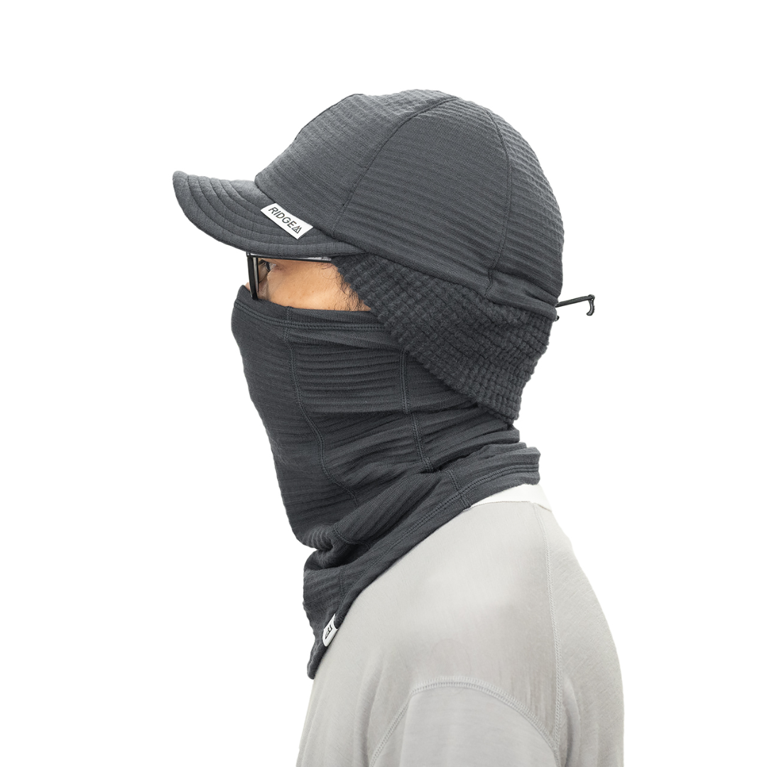 RIDGE / Grid Merino Earmuff Cap