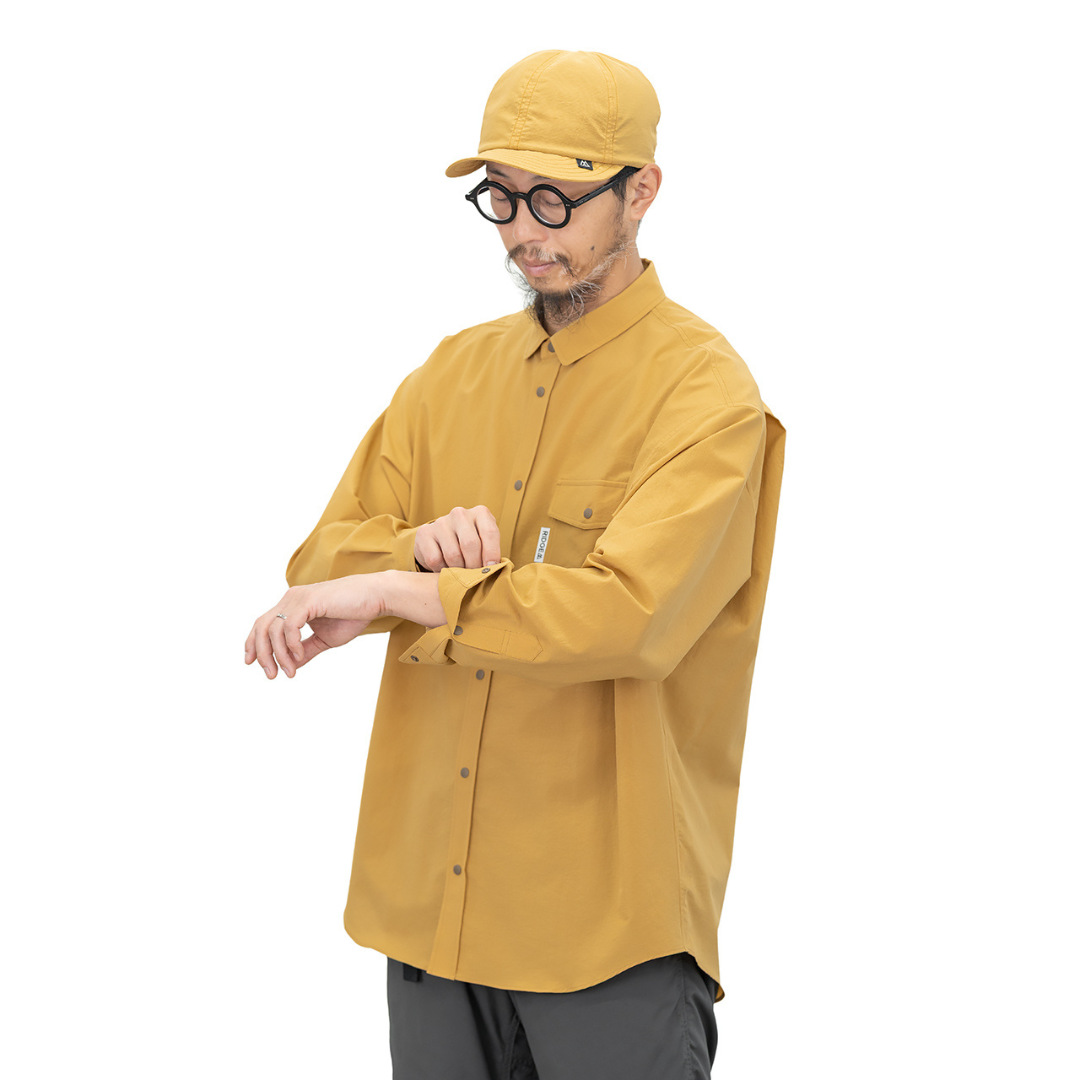 RIDGE / Men Basic Long Sleeve Shirt