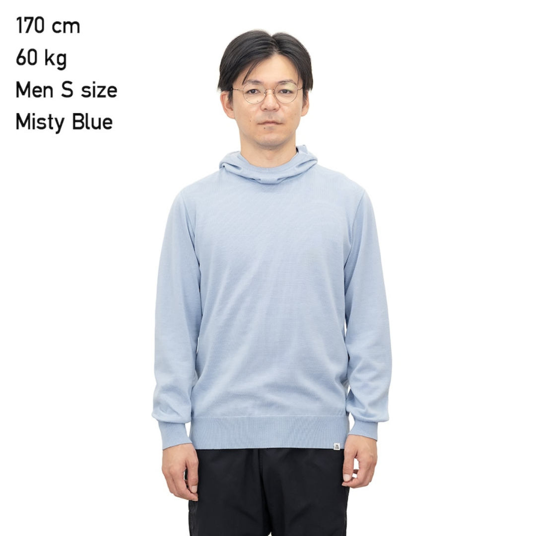 RIDGE / Men Merino PlaX Hooded Sweater