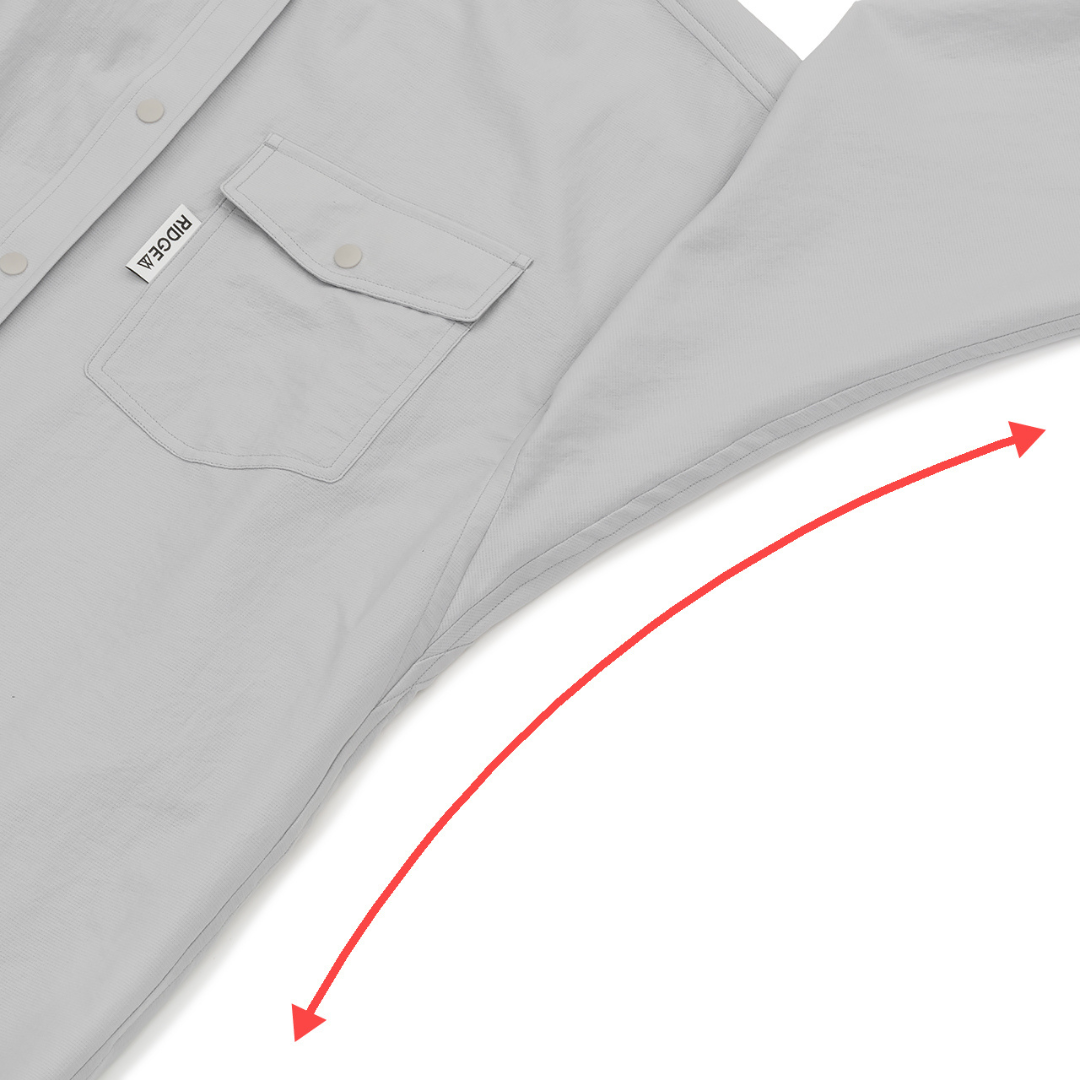 RIDGE / Men Hooded Long Sleeve Shirt