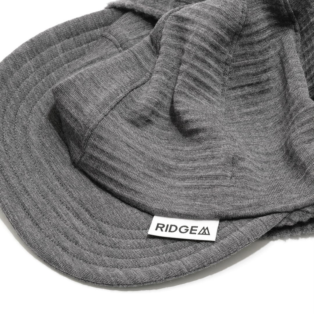 RIDGE / Grid Merino Earmuff Cap