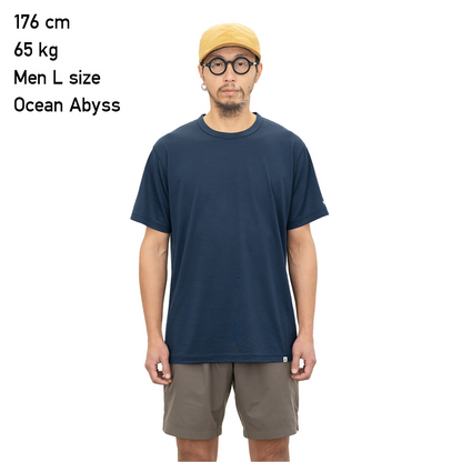 RIDGE / Men Merino Basic Tee Short Sleeve