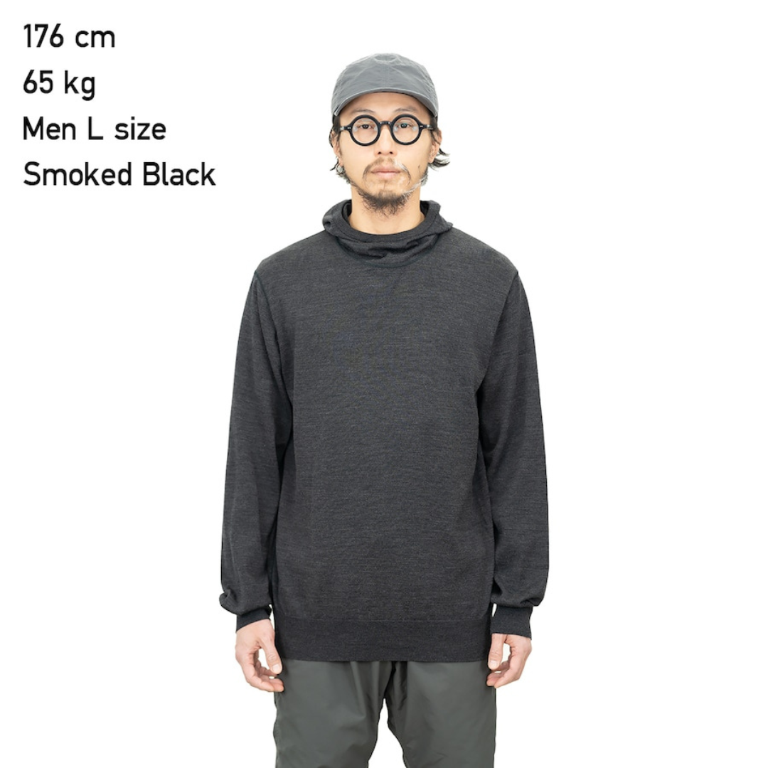 RIDGE / Men Merino PlaX Hooded Sweater