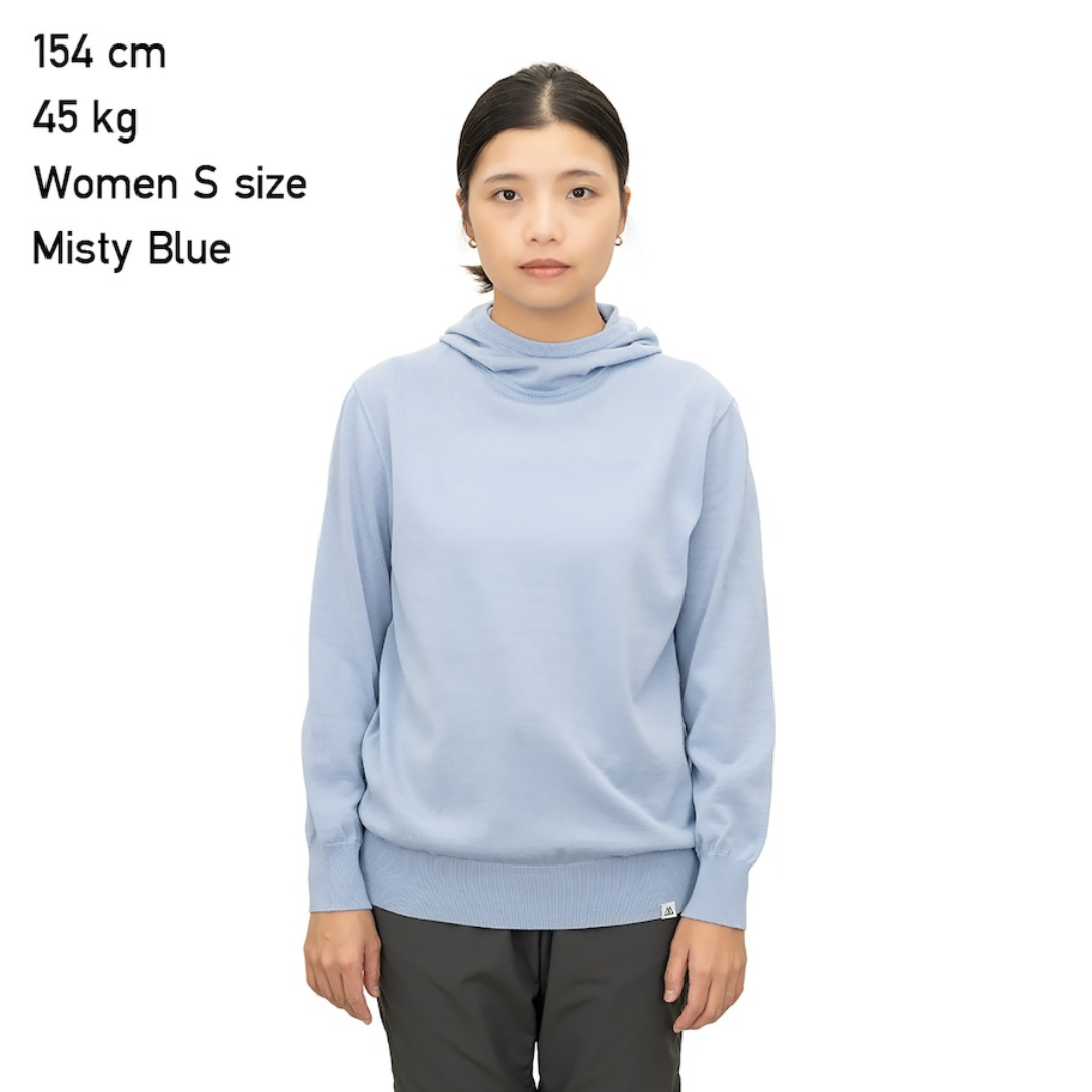 RIDGE / Women Merino PlaX Hooded Sweater