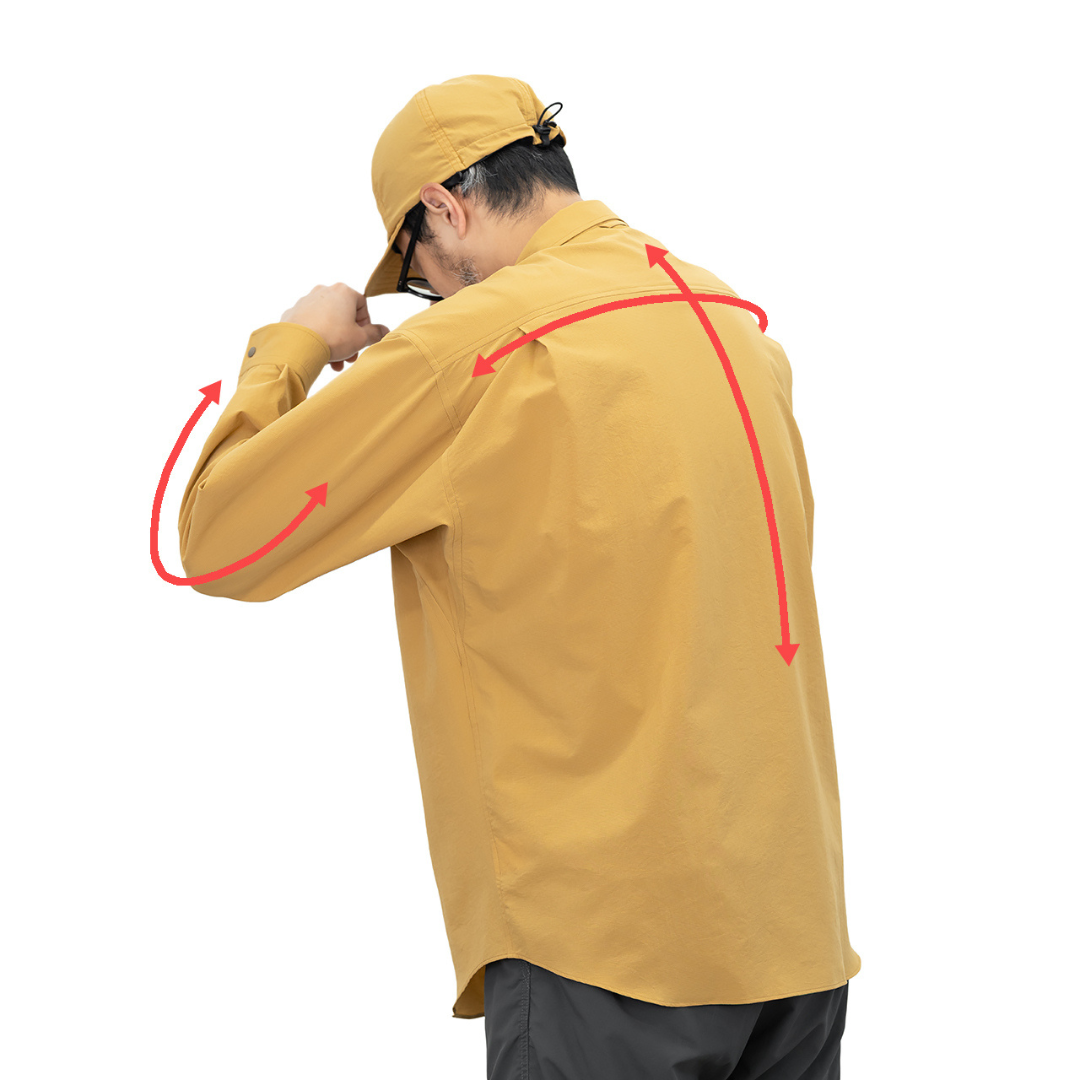 RIDGE / Men Basic Long Sleeve Shirt