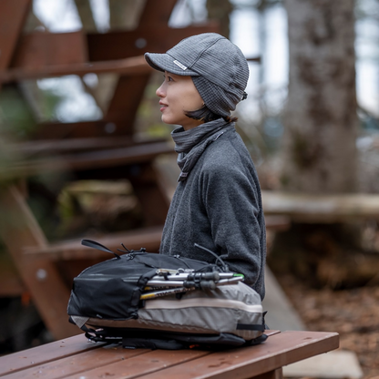 RIDGE / Grid Merino Earmuff Cap