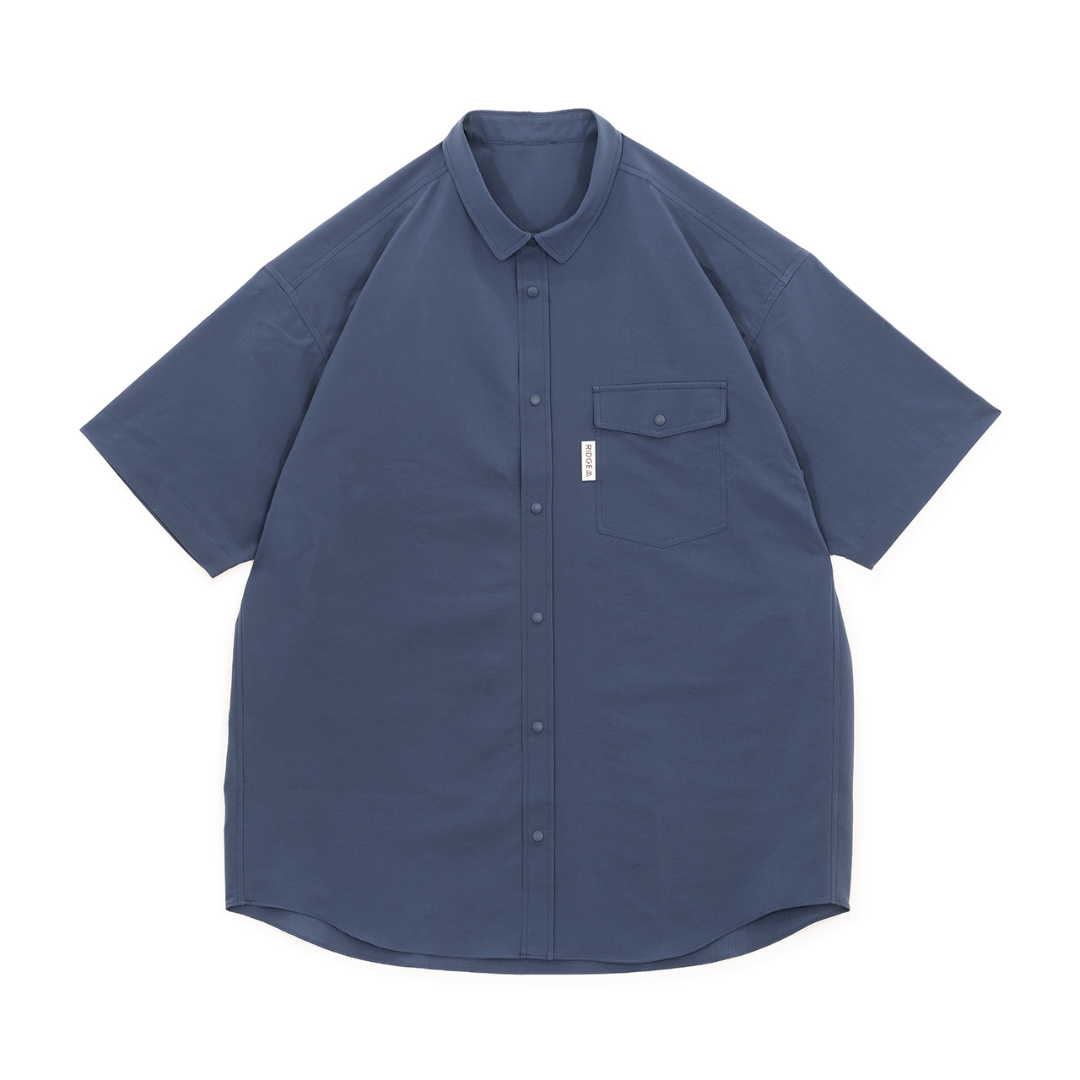 RIDGE / Men Basic Short Sleeve Shirt