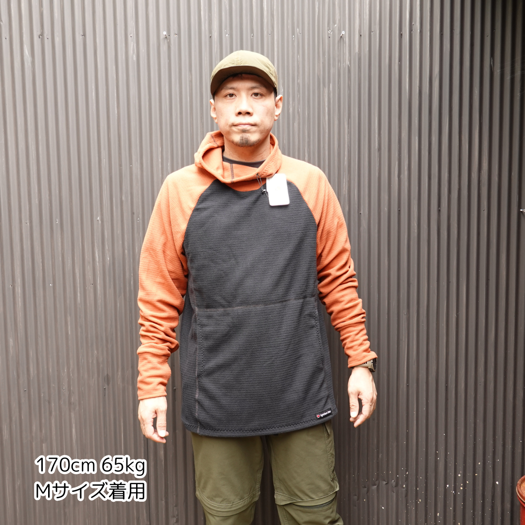 LightHeart Gear Men's Microgrid Fleece Hoody / ライトハートギア　メンズ　マイクログリッドフリース　フーディ