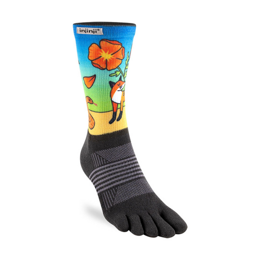 injinji / インジンジ W's アーティストデザイン トレイルミッドウエイトクルー