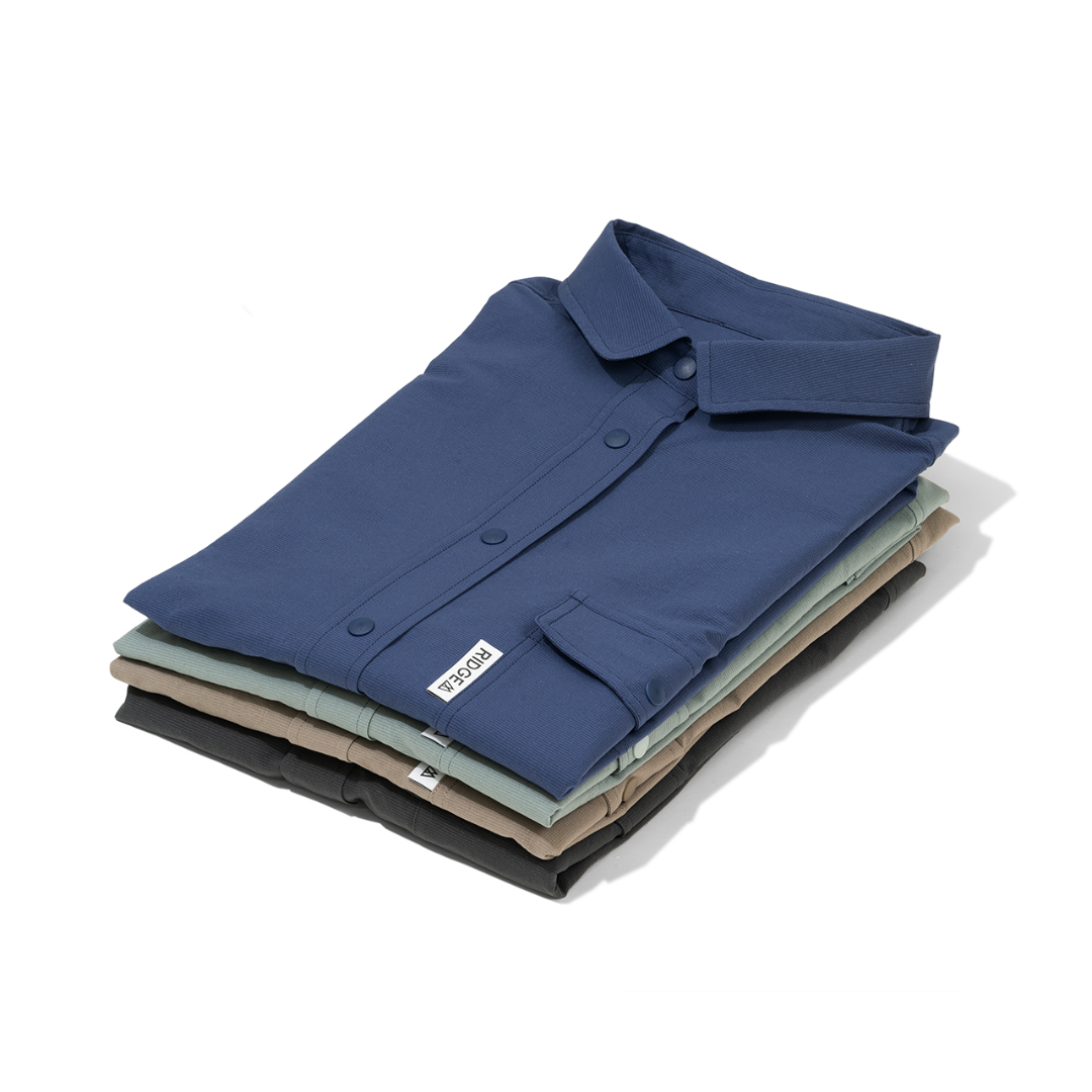 RIDGE / Women Basic Short Sleeve Shirt