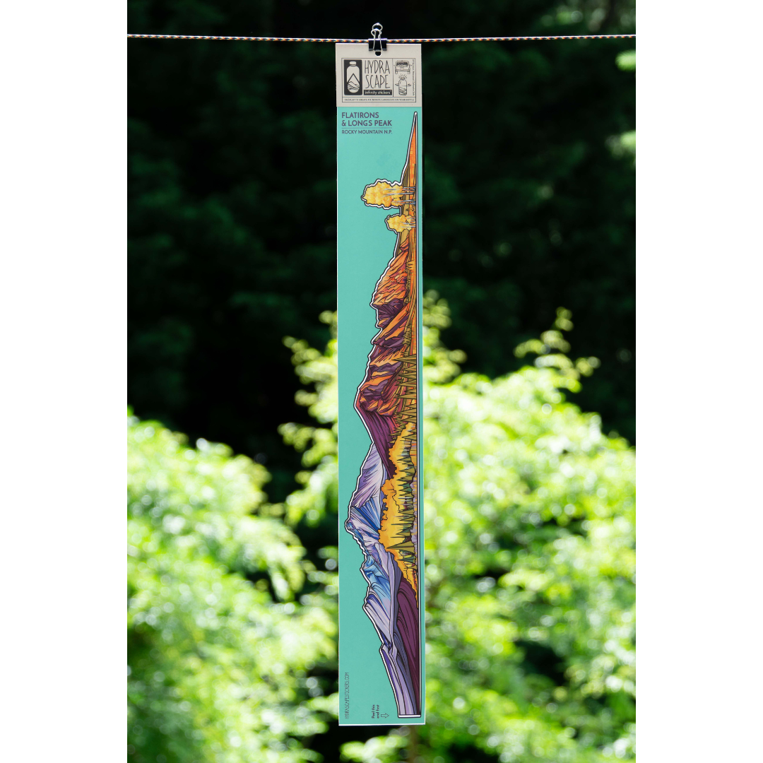 00. Flatirons &amp; Longs Peak National Park Infinity Stickers