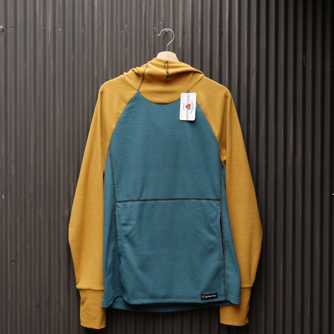 LightHeart Gear Men's Microgrid Fleece Hoody / ライトハートギア　メンズ　マイクログリッドフリース　フーディ