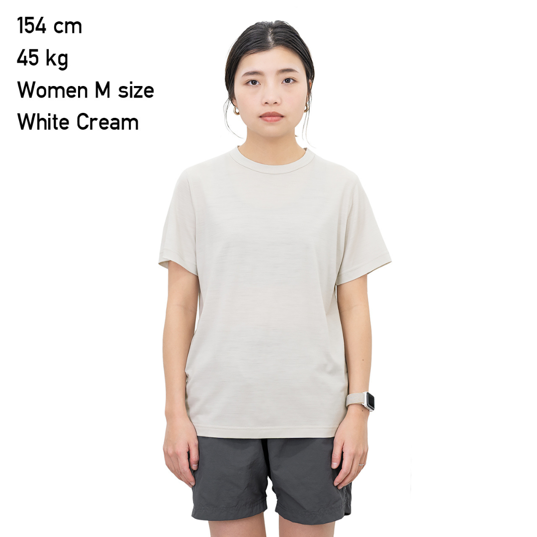 RIDGE / Women Merino Basic Tee Short Sleeve