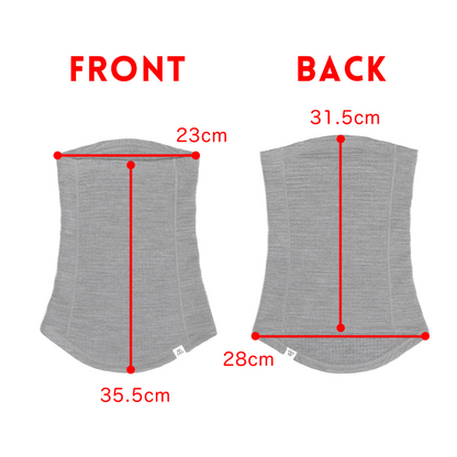 RIDGE / Grid Merino Long Neck Gaiter
