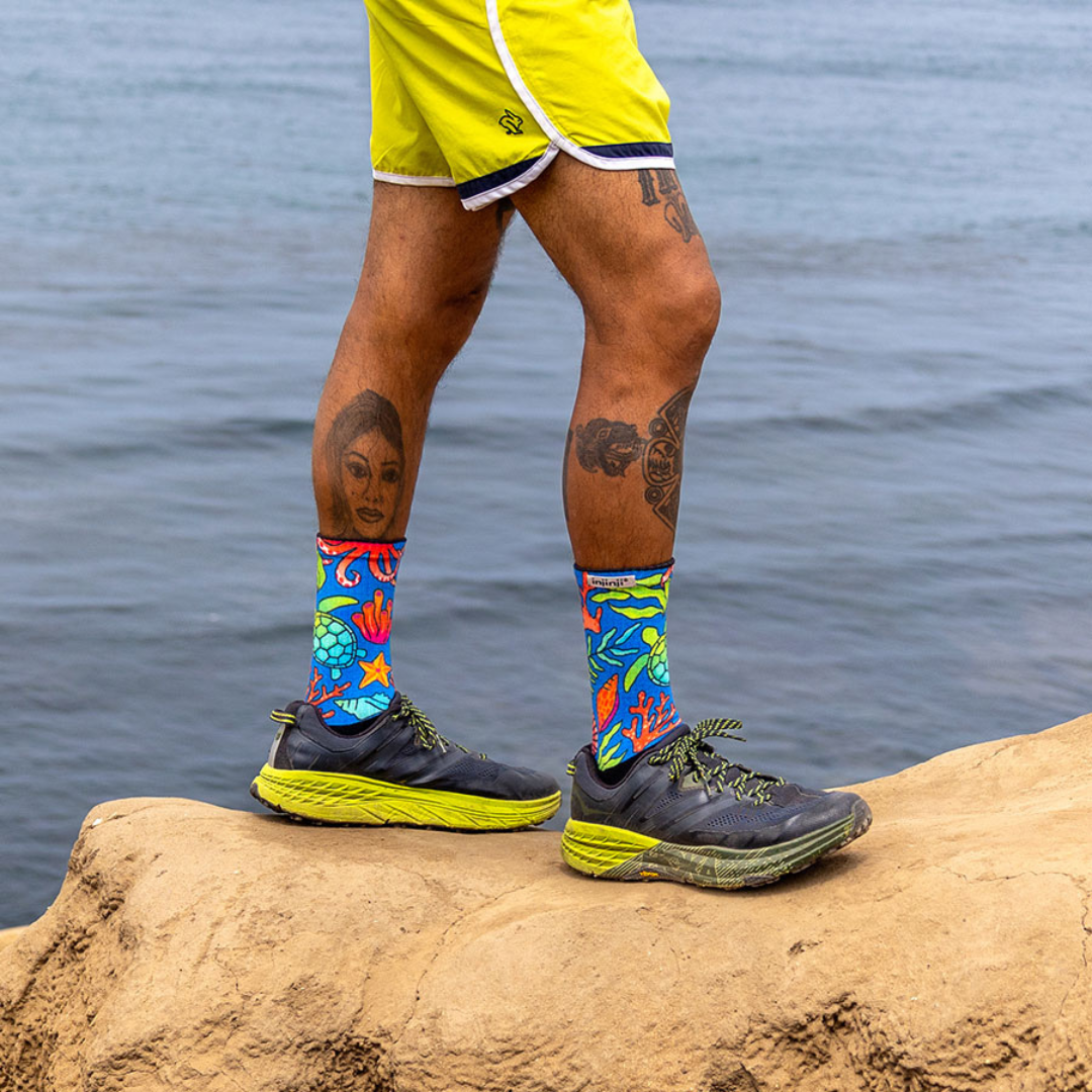 injinji / インジンジ アーティストデザイン トレイルミッドウエイトクルー