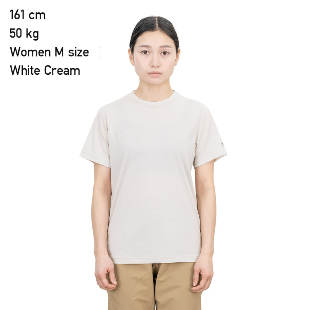 RIDGE / Women Merino Basic Tee Short Sleeve