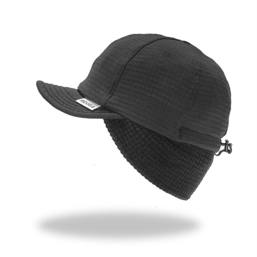 RIDGE / Grid Merino Earmuff Cap