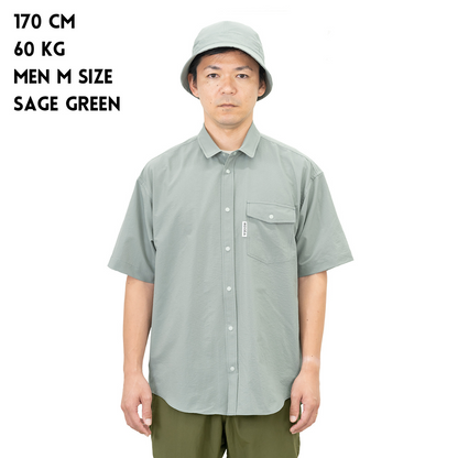 RIDGE / Men Basic Short Sleeve Shirt