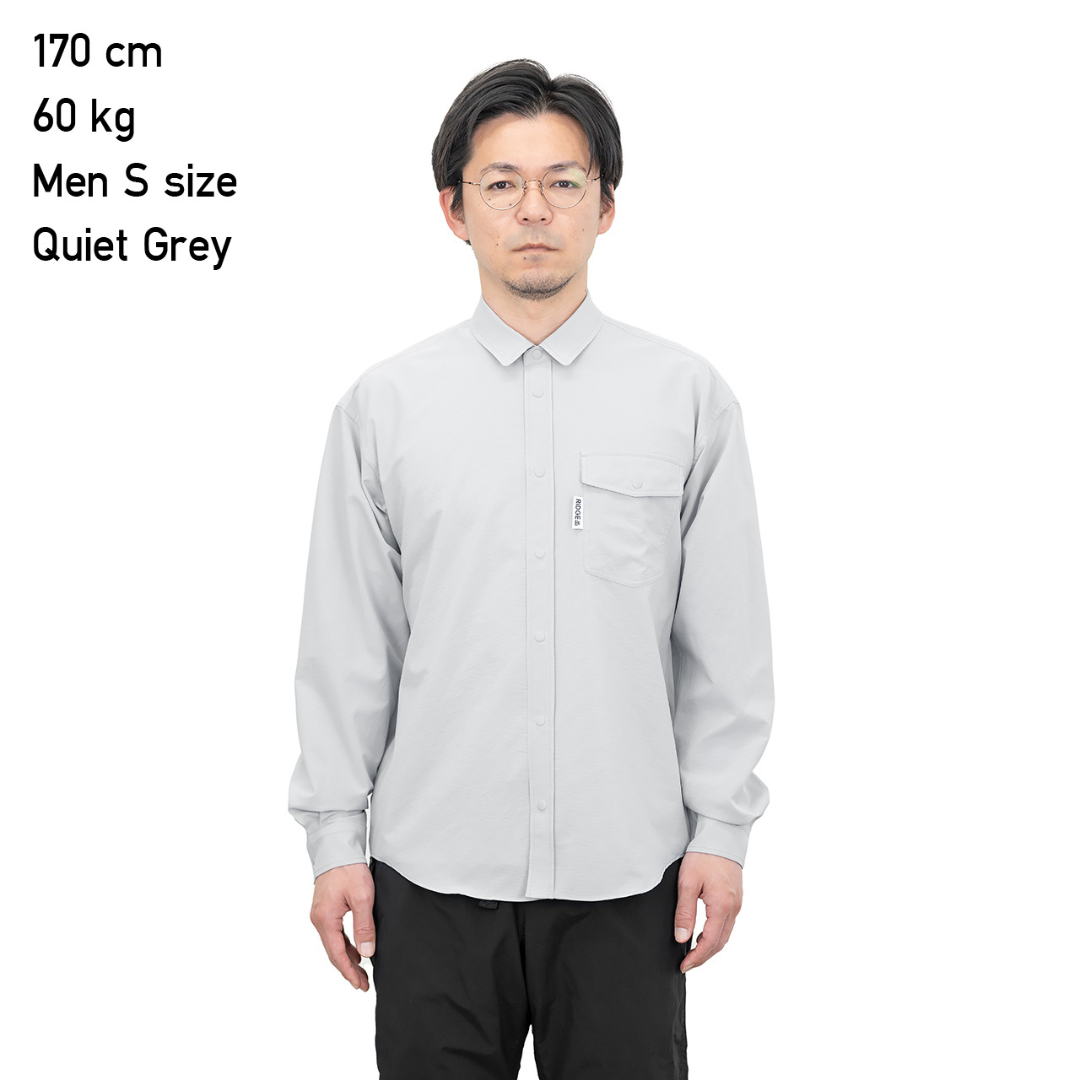 RIDGE / Men Basic Long Sleeve Shirt