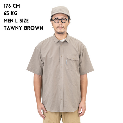 RIDGE / Men Basic Short Sleeve Shirt