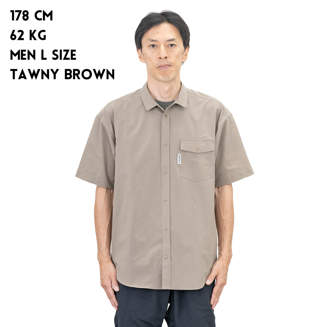 RIDGE / Men Basic Short Sleeve Shirt