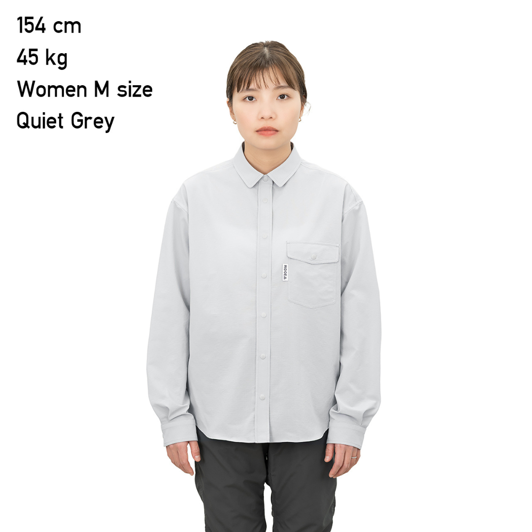 RIDGE / Women Basic Long Sleeve Shirt