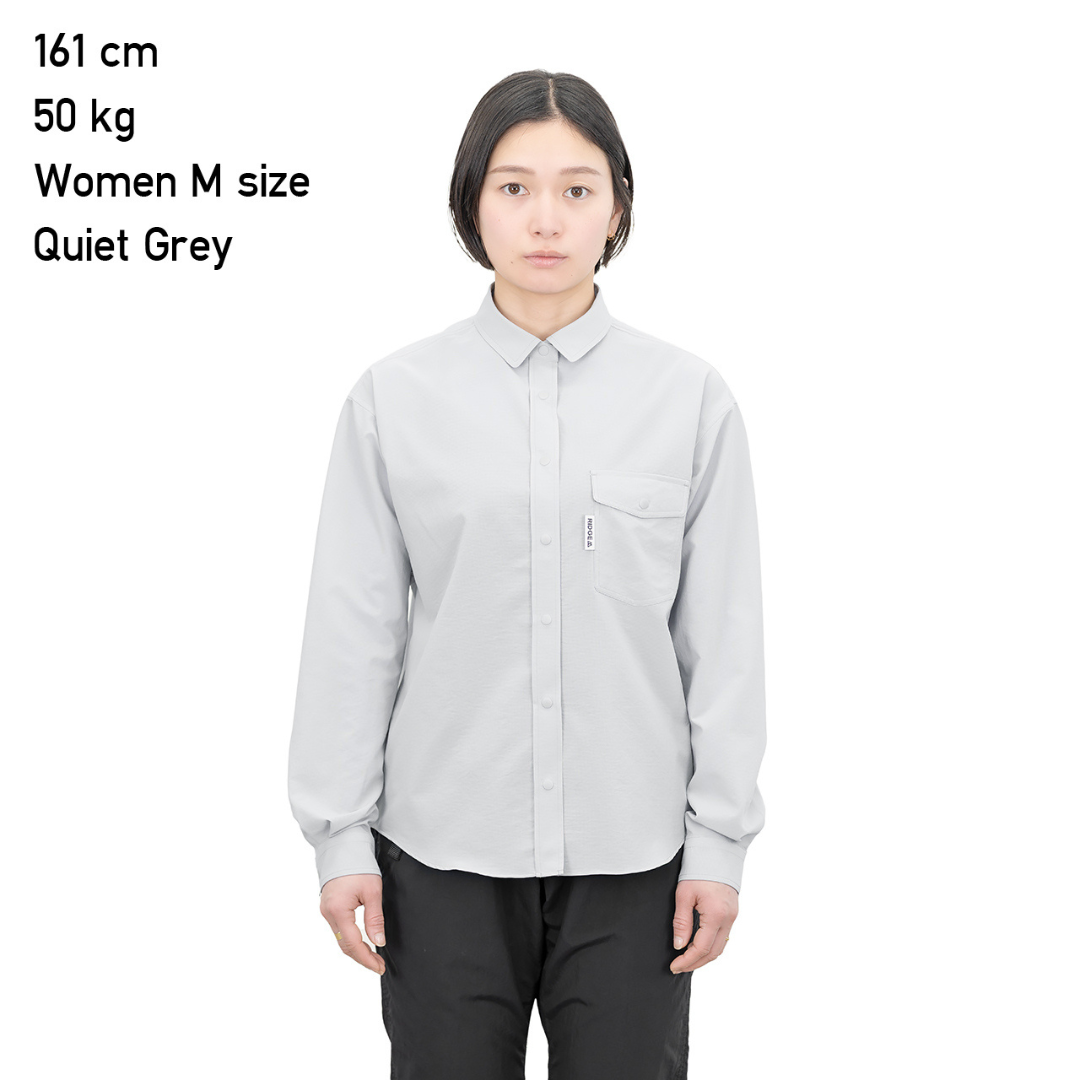 RIDGE / Women Basic Long Sleeve Shirt