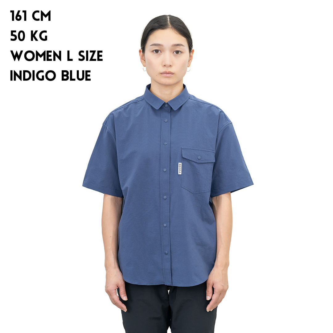 RIDGE / Women Basic Short Sleeve Shirt