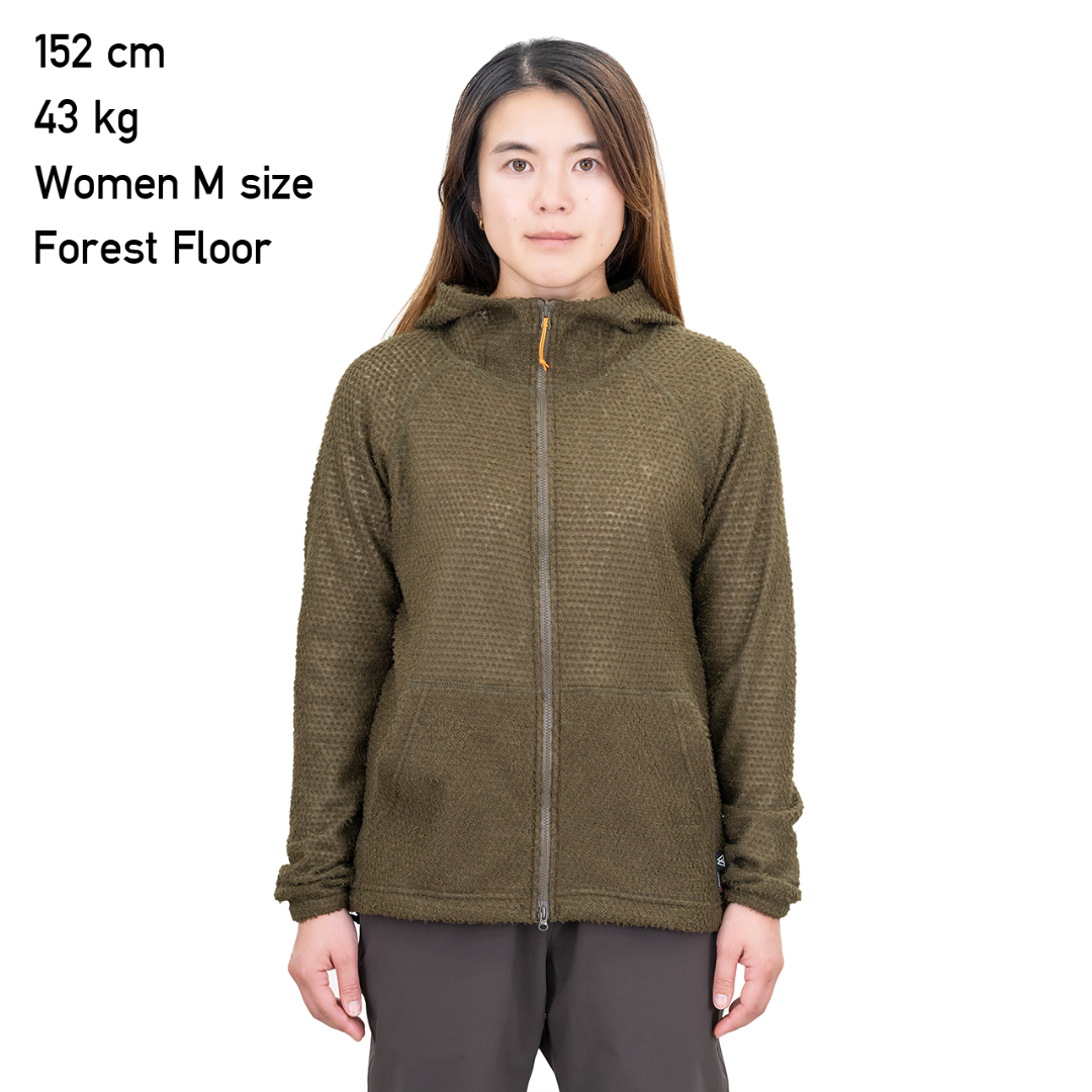 RIDGE Women Alpha Full Zip Hoodie / リッジマウンテンギア　ウィメンズ　アルファ　フルジップフーディー