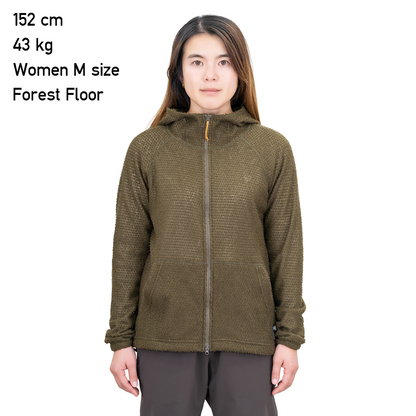 RIDGE Women Alpha Full Zip Hoodie / リッジマウンテンギア　ウィメンズ　アルファ　フルジップフーディー