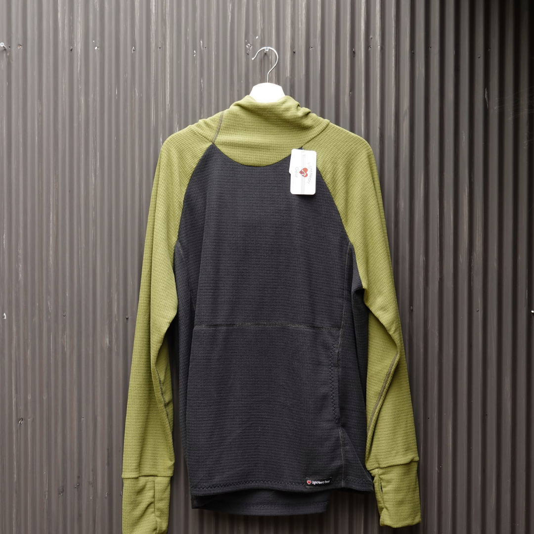 LightHeart Gear Men's Microgrid Fleece Hoody / ライトハートギア　メンズ　マイクログリッドフリース　フーディ