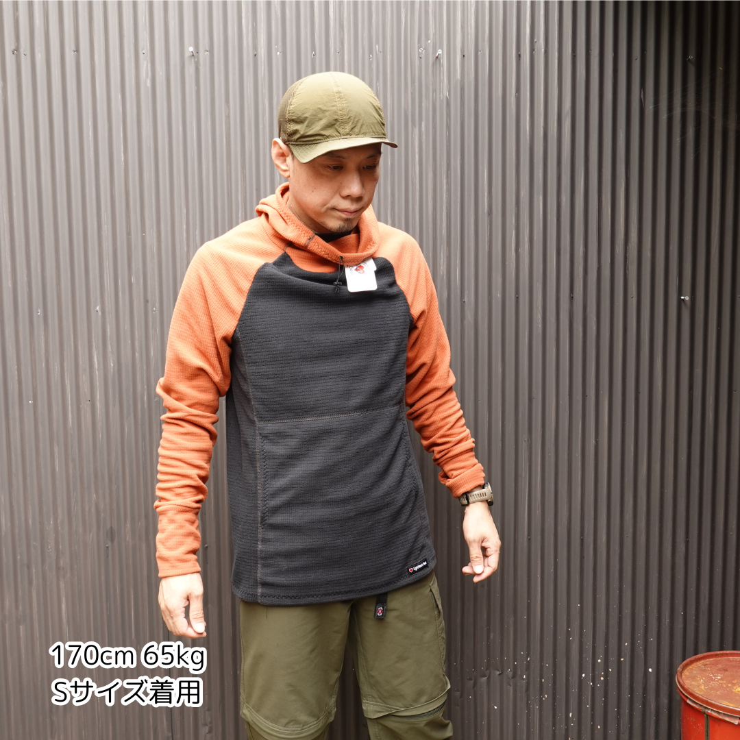 LightHeart Gear Men's Microgrid Fleece Hoody / ライトハートギア　メンズ　マイクログリッドフリース　フーディ