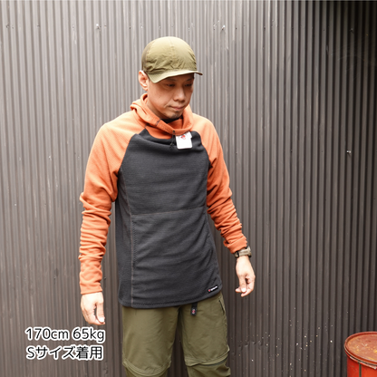 LightHeart Gear Men's Microgrid Fleece Hoody / ライトハートギア　メンズ　マイクログリッドフリース　フーディ