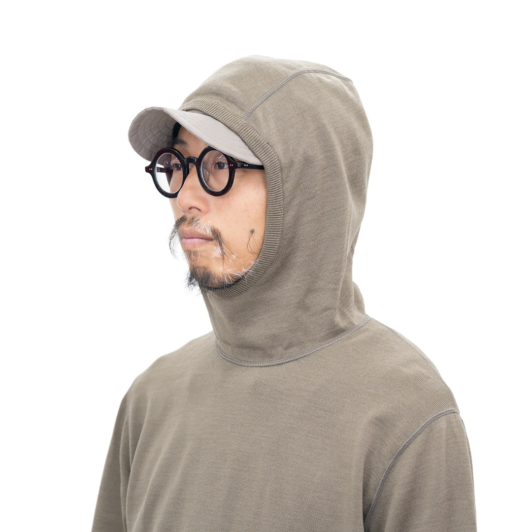 RIDGE / Men Merino PlaX Hooded Sweater
