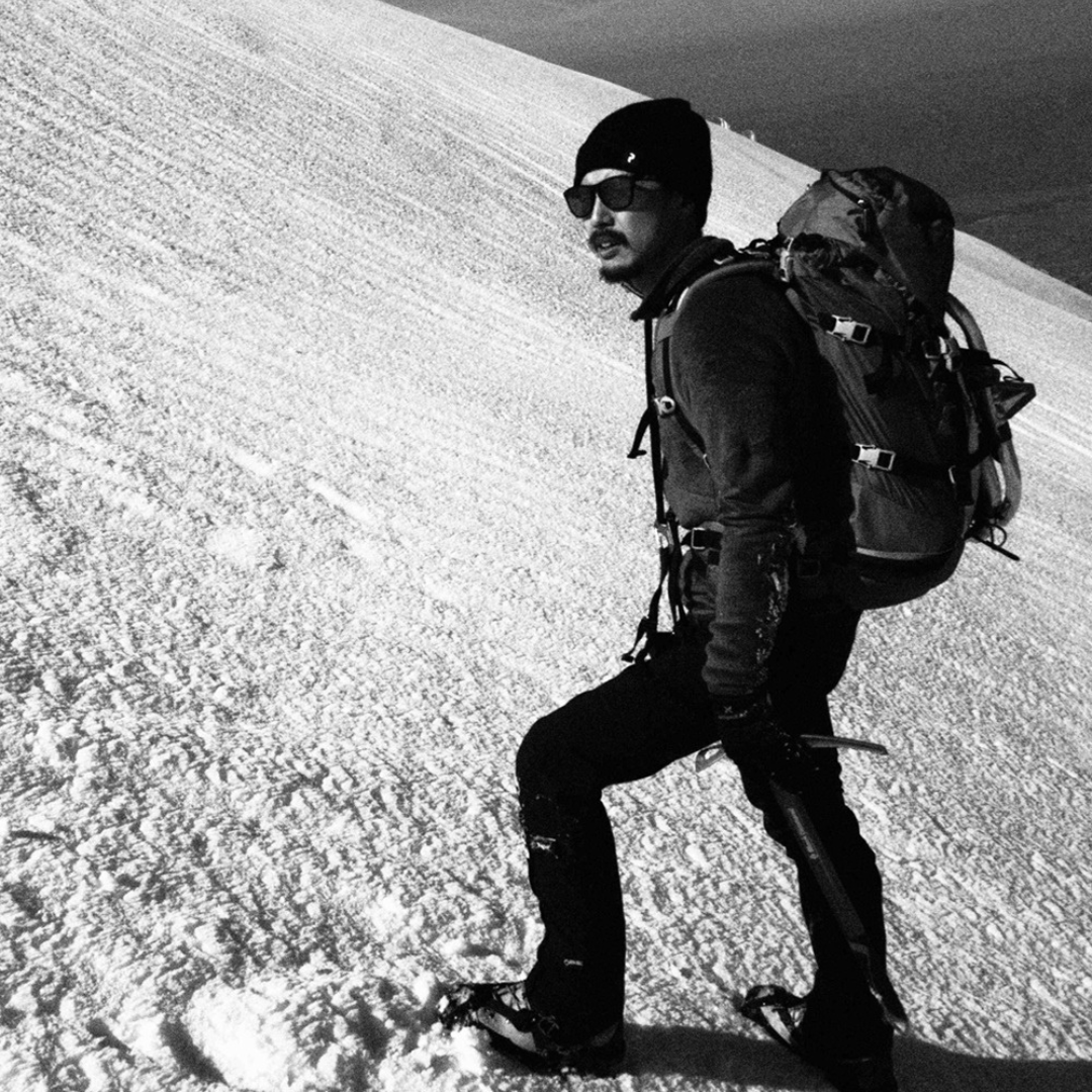 Niho NH-101 COL.1 / ウェリントン型 偏光サングラス（マットブラックフレームxレッドシャドウミラーレンズ）