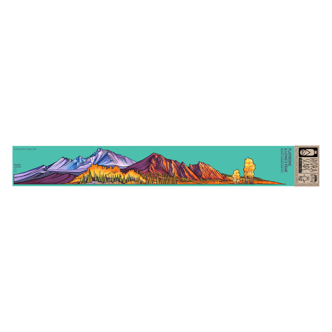00. Flatirons & Longs Peak National Park Infinity Stickers / フラットアイアンズ&ロングスピーク国立公園　インフィニティステッカー