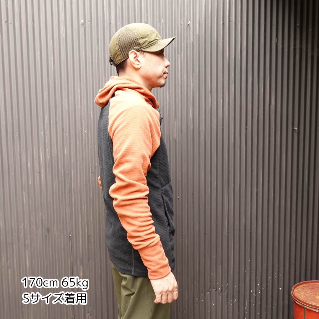 LightHeart Gear Men's Microgrid Fleece Hoody / ライトハートギア　メンズ　マイクログリッドフリース　フーディ